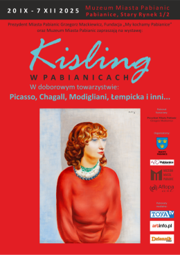 Pabianice Wydarzenie Wystawa Zwiedzanie: Kisling w Pabianicach. W doborowym towarzystwie: Picasso, Modigliani, Chagall, Łempicka 
